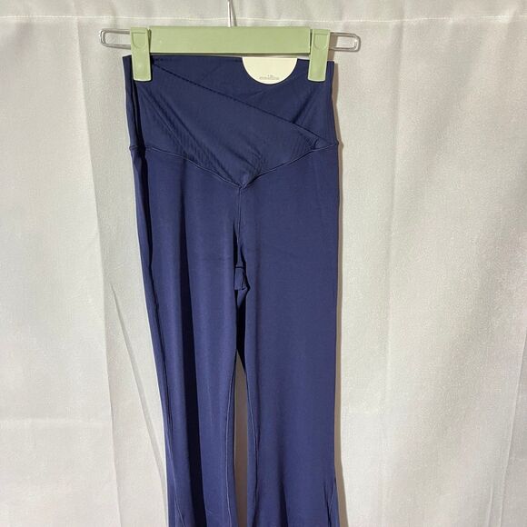 NEW S Short OFFLINE By Aerie Real Me High Waisted Crossover Legging Marbled Blue - Picture 4 of 10